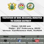 Visitation of Hon. Regional Minister to Suaman District